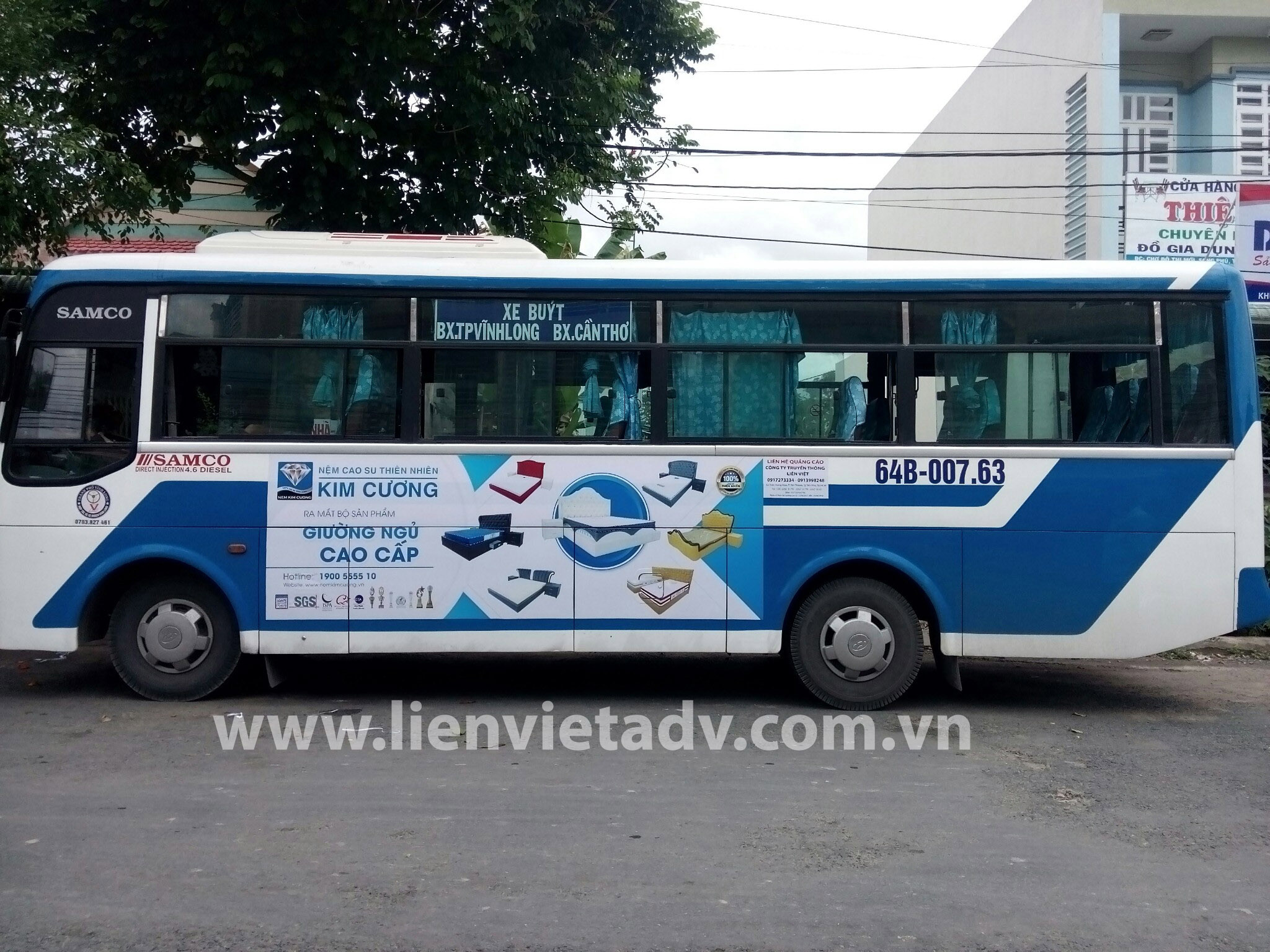Quảng cáo xe Bus Vĩnh Long